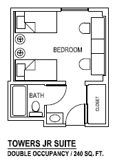 Towers Junior Suites floor plan
